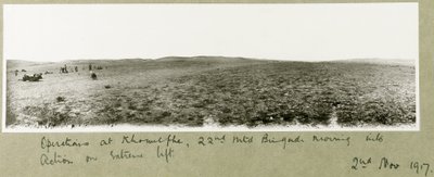Operations at Khuwelfeh, 22nd Mounted Brigade Moving into Action, 2nd November 1917 by Capt. Arthur Rhodes